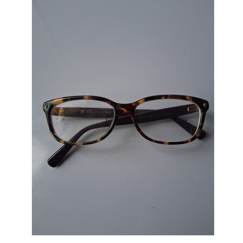 Christian Dior Les Marquises Tortoise Burgundy Eyeglass Frames QG011B2SFH Italy